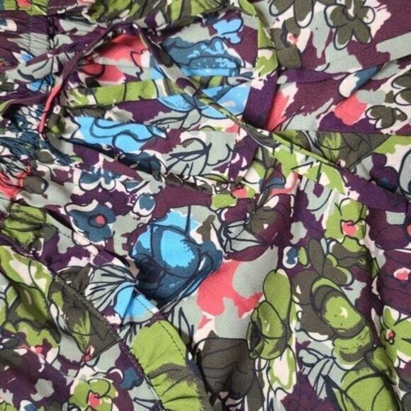 On The Road Women’s Lounge Shorts Ruffle Floral Size Small‎ - Picture 2 of 3